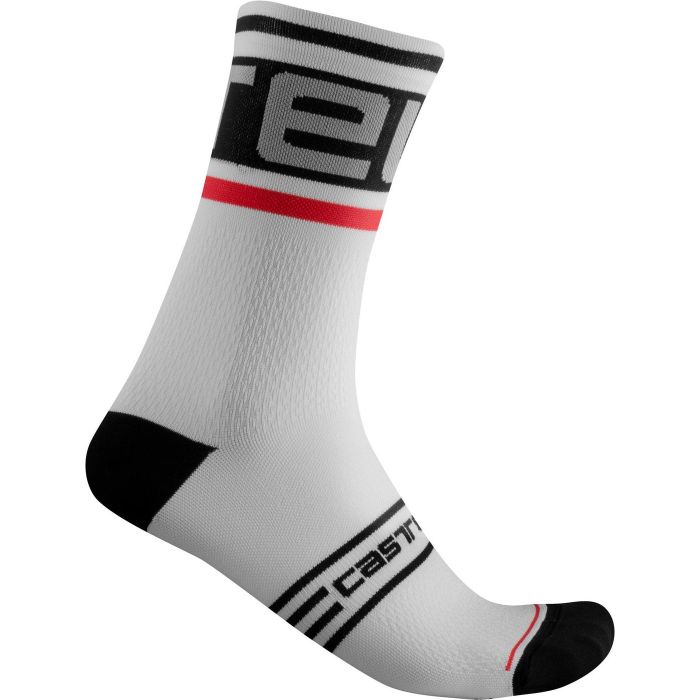 Castelli PROLOGO 15, muške čarape za biciklizam, bijela | Intersport