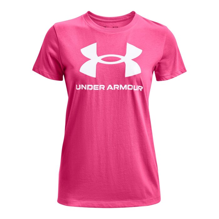 Under Armour SPORTSTYLE LOGO SS, ženska majica, roza | Intersport