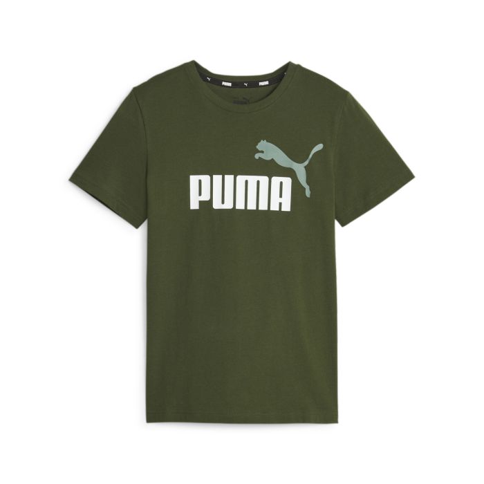 Puma ESS+ 2 COL LOGO TEE B, dječja majica, zelena | Intersport