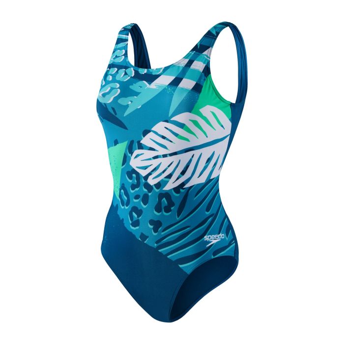 Speedo DIGI U-BK 1PCE AF, ženski kupaći kostim jednodjelni, plava |  Intersport