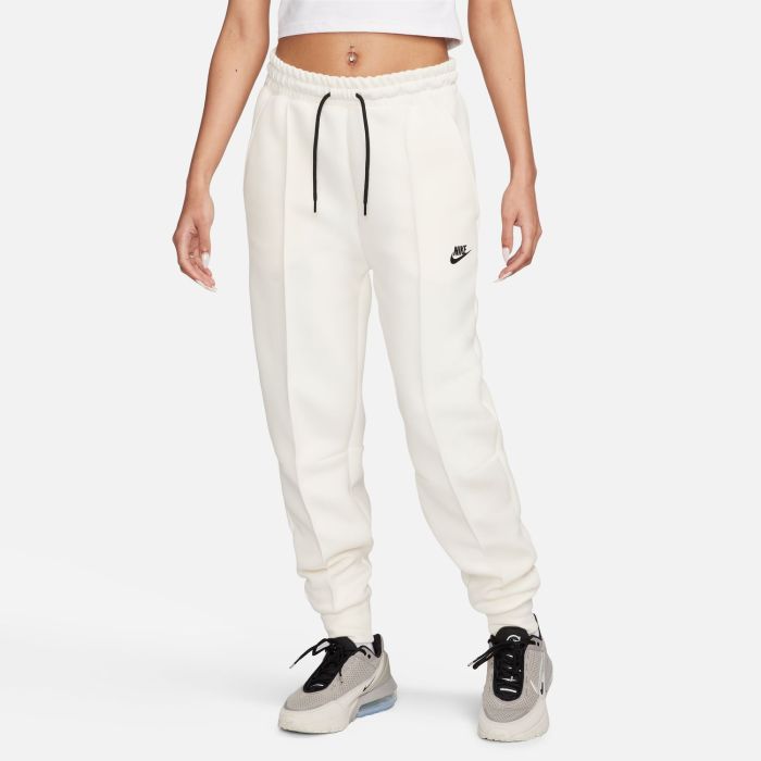 Nike W NSW TCH FLC MR JGGR, ženske hlače, bijela | Intersport
