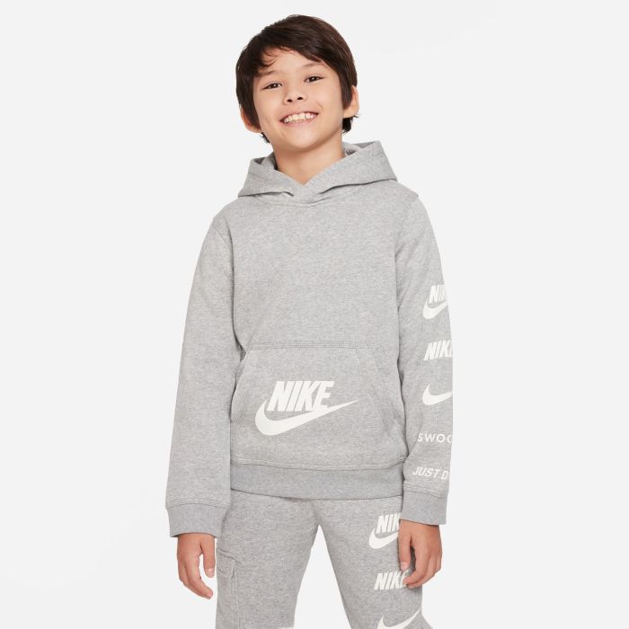 Nike B NSW SI FLC PO HOODIE BB, dječji pulover, siva | Intersport