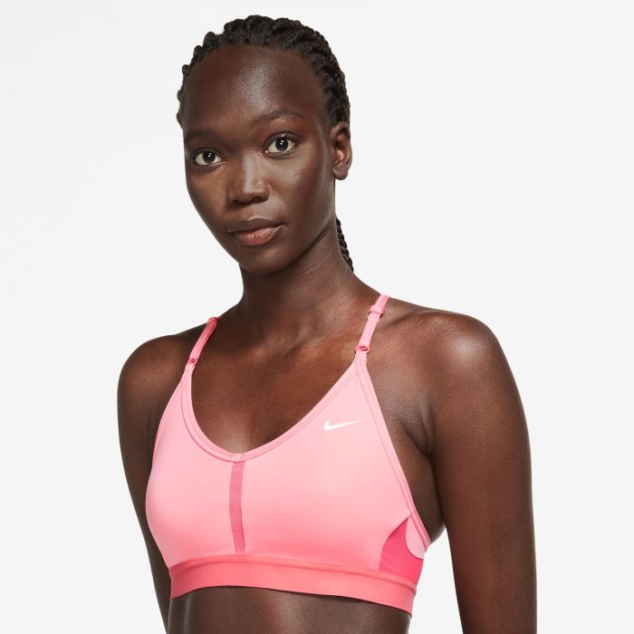 Nike W NK INDY V-NECK BRA, ženski sportski top, roza | Intersport
