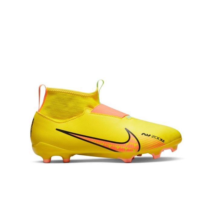 Nike JR ZOOM SUPERFLY 9 ACADEMY FG/MG, dječje kopačke za nogomet, žuta |  Intersport