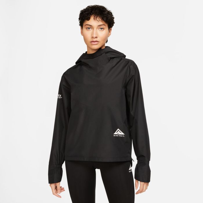 Nike W NK TRAIL JKT GORE-TEX, ženska jakna za trčanje, crna | Intersport