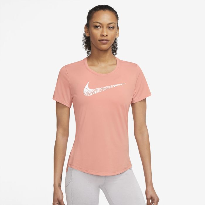 Nike W NK SWOOSH RUN SS TOP, ženska majica za trčanje, narančasta |  Intersport