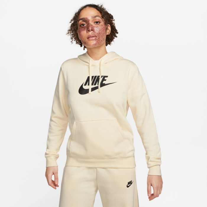 Nike W NSW CLUB FLC GX STD PO HDY, ženski pulover, bež | Intersport