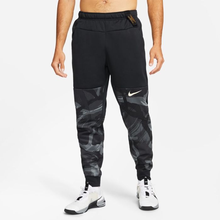 Nike M NK TF PANT TAPER CAMO, muške hlače, crna | Intersport