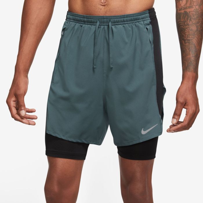 Nike M NK RDVN 8IN HYB STRIDE SHORT, muške kratke hlače za trčanje, zelena  | Intersport