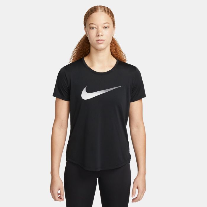 Nike W NK ONE DF SWSH HBR SS, ženska majica za trčanje, crna | Intersport
