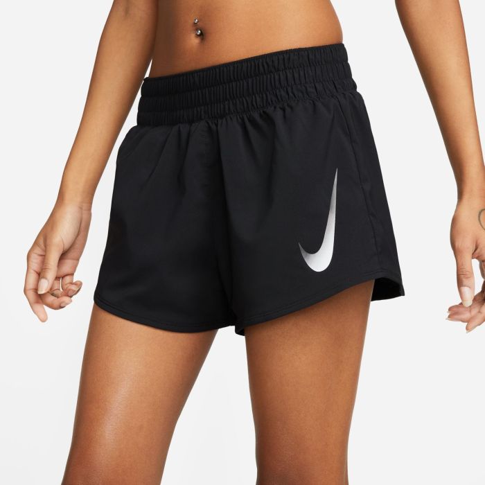 Nike W NK SWOOSH SHORT VENEER VERS, ženske hlače za trčanje, crna |  Intersport