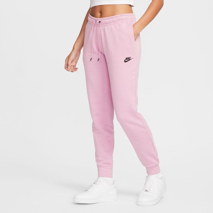 Nike W NSW ESSNTL PANT REG FLC MR, ženske hlače, roza | Intersport