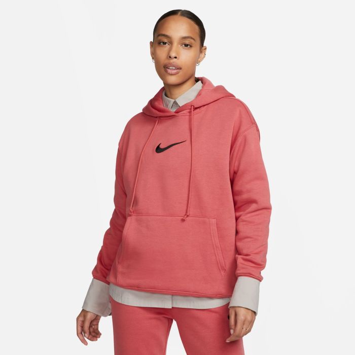 Nike W NSW FLC OS PO HDY MS, ženski pulover, roza | Intersport