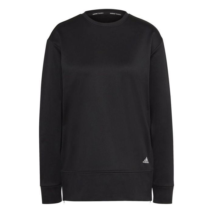 Adidas W GG CREW NECK, ženski pulover, crna | Intersport
