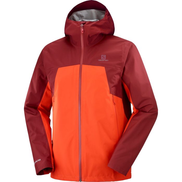 Salomon OUTLINE GTX 2.5L JKT M, muška jakna za planinarenje, crvena |  Intersport