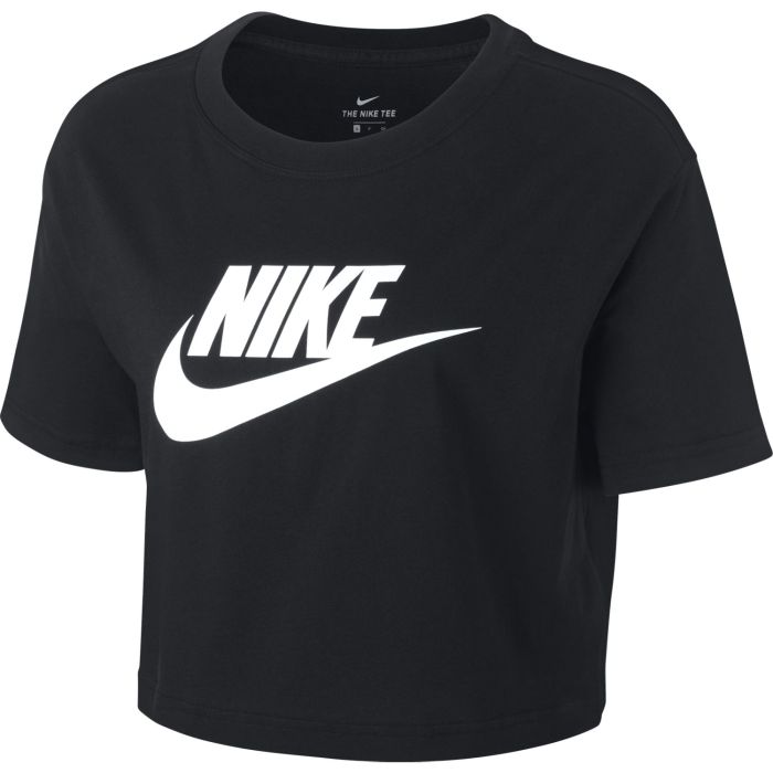 Nike SPORTSWEAR ESSENTIAL WO CROPPED T-SHIRT, ženska majica, crna |  Intersport