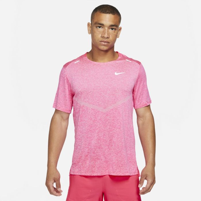 Nike DRI-FIT RISE 365 SHORT-SLEEVE RUNNING TOP, muška majica za trčanje,  roza | Intersport