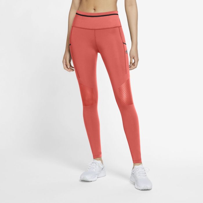 Nike EPIC LUXE TRAIL RUNNING LEGGINGS, ženske tajice za trčanje, narančasta  | Intersport