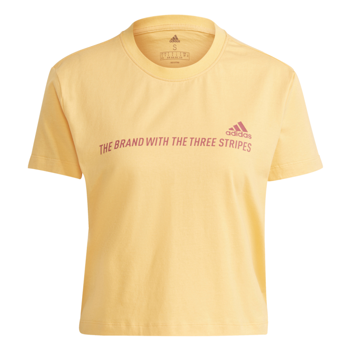 adidas W FAV Q2 CRO T, ženska majica, žuta | Intersport