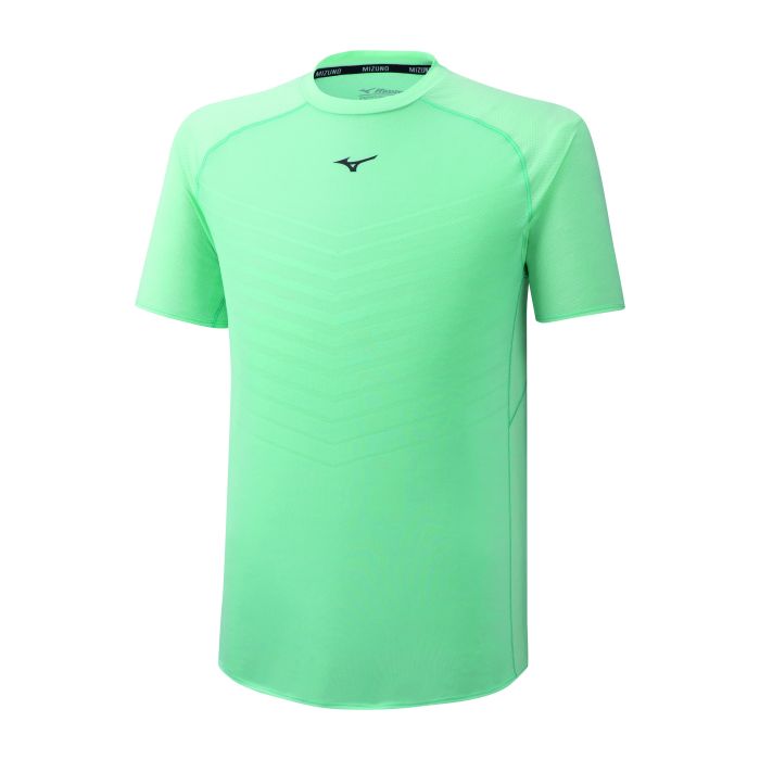 Mizuno JACQUARD MESH TEE, muška majica za trčanje, zelena | Intersport