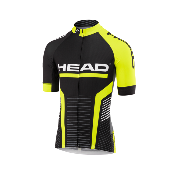Head JERSEY TEAM, muška majica za biciklizam, crna | Intersport