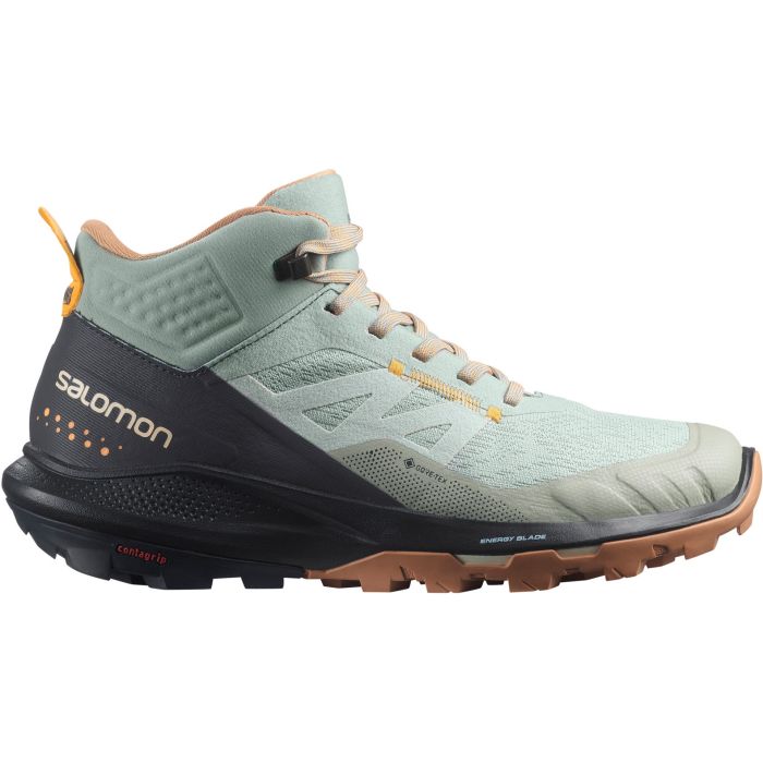 Salomon OUTPULSE MID GTX W, ženske cipele za planinarenje, zelena |  Intersport