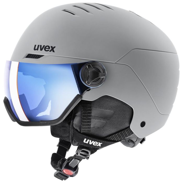 Uvex WANTED VISOR, skijaška kaciga, siva | Intersport