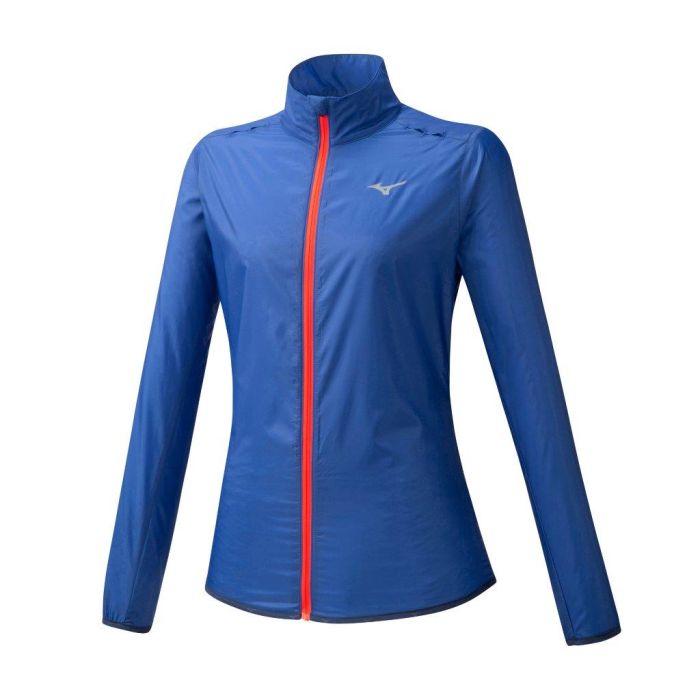 Mizuno HINERI POUCH JACKET, ženska jakna za trčanje, plava | Intersport