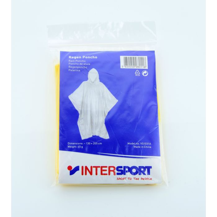 Intersport RAIN PONCHO, muška jakna za planinarenje, žuta | Intersport