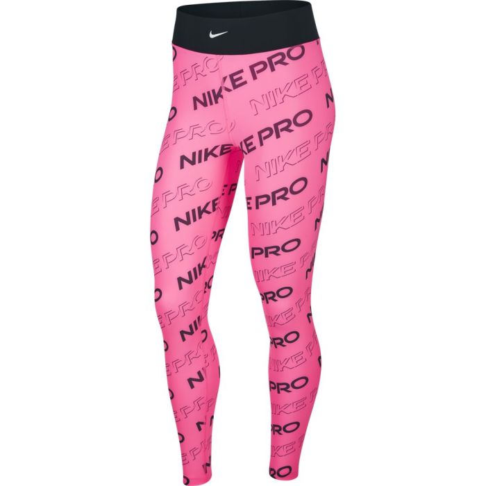 Nike W NP CLN TIGHT PRT SP, ženske tajice za fitnes, roza | Intersport